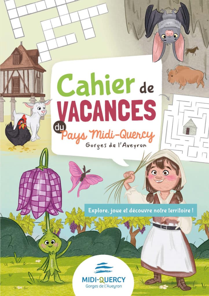 Cahier de vacances Midi-Quercy gorges de l'Aveyron - Couverture